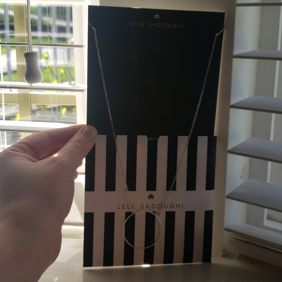 Silver Circle Necklace - Picture 2 of 5